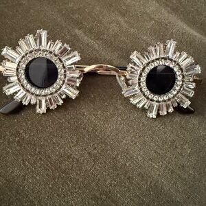 Crystal Embellished Sunglasses